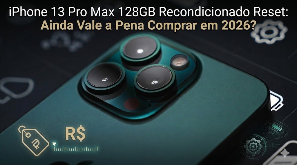 iPhone 13 Pro Max 128GB Recondicionado Reset: Ainda Vale a Pena Comprar em 2026?