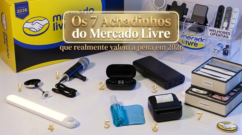 Os 7 Achadinhos do Mercado Livre que realmente valem a pena em 2026