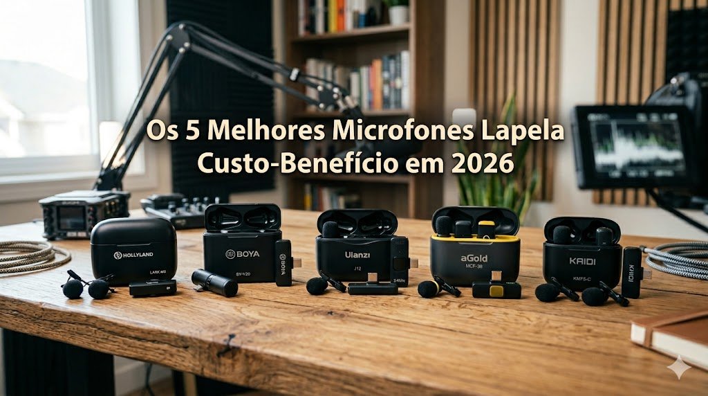 Os 5 Melhores Microfones Lapela Custo-Benefício em 2026