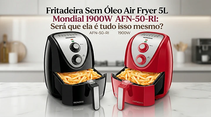 Fritadeira Sem Óleo Air Fryer 5L Mondial 1900W AFN-50-RI: Será que ela é tudo isso mesmo?