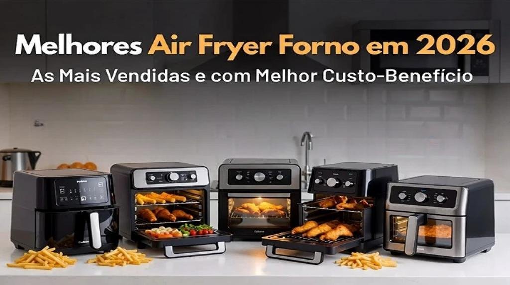 5 Melhores Air Fryer Forno em 2026: As Mais Vendidas e com Melhor Custo-Benefício