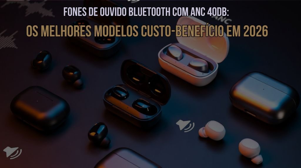 Fones de Ouvido Bluetooth com Cancelamento de Ruído: Os Melhores Modelos Custo-Benefício em 2026