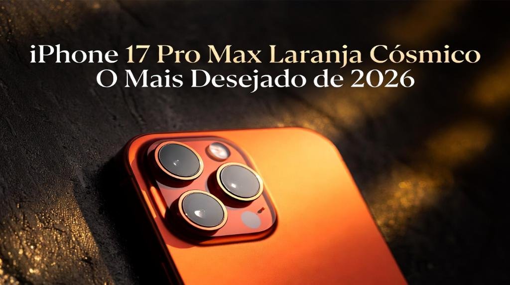 iPhone 17 Pro Max Laranja cósmico: O Mais Desejado de 2026
