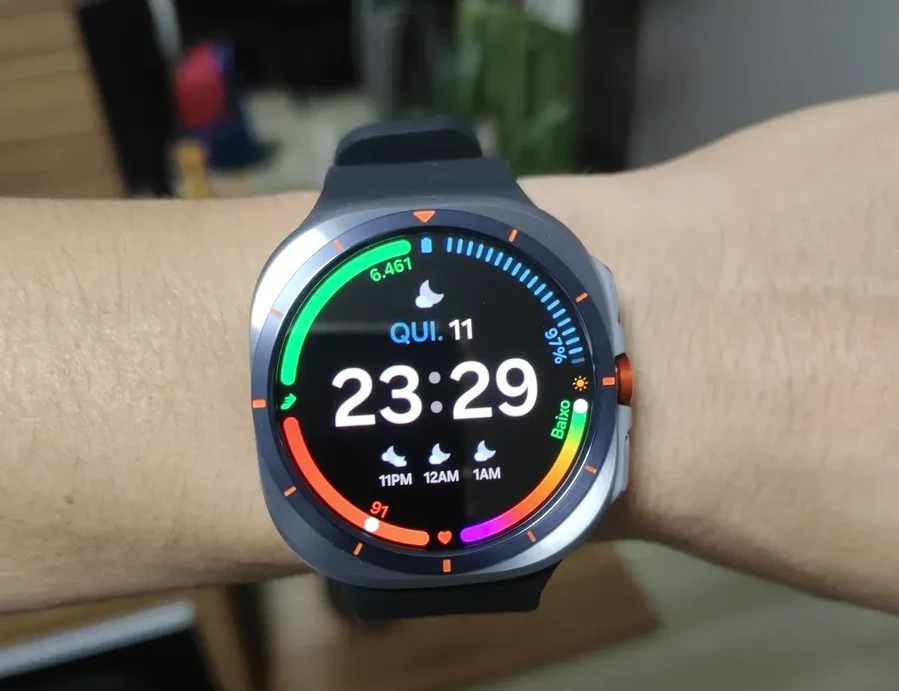 Samsung Galaxy Watch Ultra 2025 Smartwatch 47mm Lte, Galaxy Ai, Titânio Aeroespacial Titânio Azul