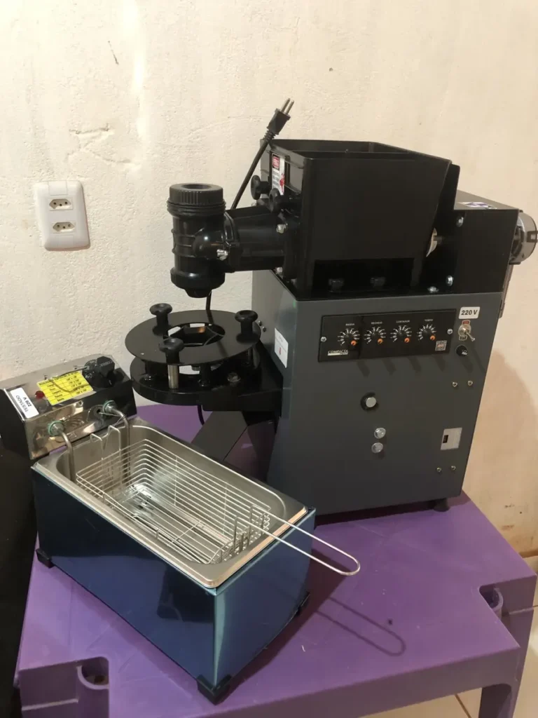 Kit Máquina de Fazer Salgados Fritadeira Elétrica 3 Litros Compacta Print Modeladoras